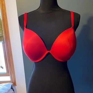PINK Victoria's Secret Red Wear Everywhere Super Push Up Bra size 38DD